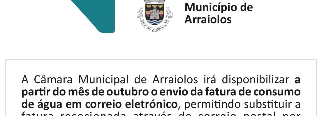 Adesão à faturação eletrónica do consumo de água, saneamento e resíduos