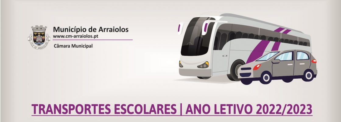 Transportes escolares – Ano letivo 2022/2023