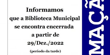 Informação | Biblioteca Municipal de Arraiolos