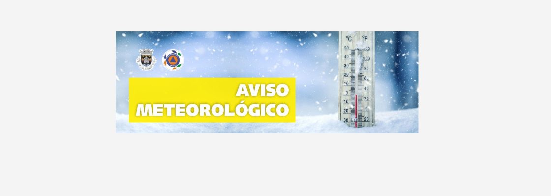 AVISO AMARELO para TEMPO FRIO