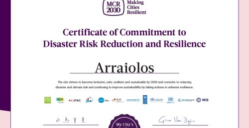 Arraiolos foi reconhecido no dia 15 de setembro de 2023 como “Cidade Resiliente” pela Organização das Nações Unidas (ONU)