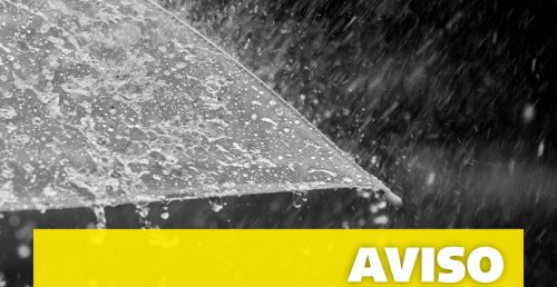 AVISO AMARELO para PRECIPITAÇÃO