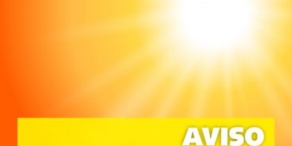 AVISO AMARELO para Tempo Quente