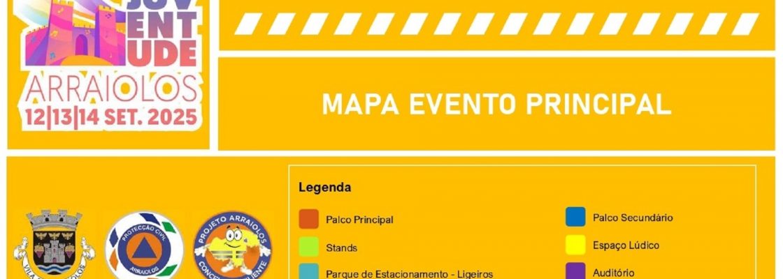 FESTA DA JUVENTUDE 2025 | Plano de Coordenação do Evento | Mapa | Evento
