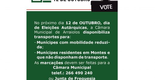 Marcação de Transporte | Eleições Autárquicas 2025