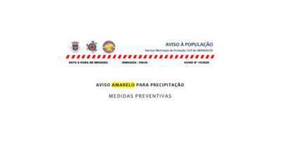 AVISO AMARELO para PRECIPITAÇÃO